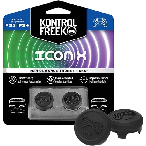 Накладки на стіки KontrolFreek Icon X 2-pack для PS4/PS5 Black - придбати в Дніпрі, Україні: ціна, характеристики | інтернет-магазин TOUCH