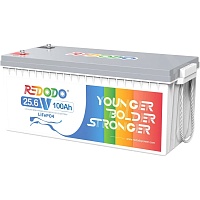 Аккумулятор Redodo LiFePO4 24V (25.6V/100Ah/2560Wh) (Redodo-256V100Ah)