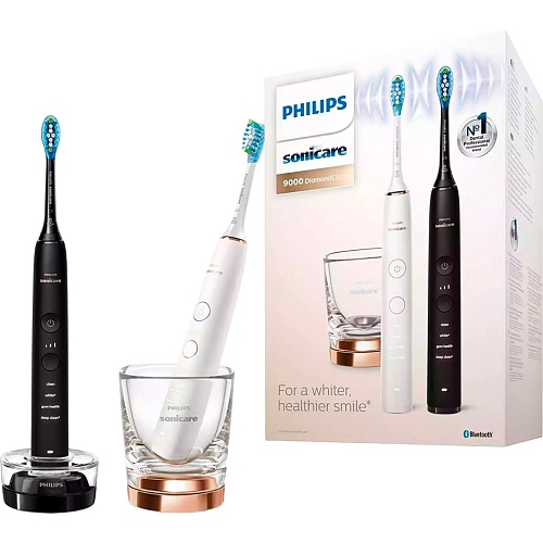 Електрична зубна щітка Philips Sonicare DiamondClean 9000 White & Black (HX9914/57) - придбати в Дніпрі, Україні: ціна, характеристики | інтернет-магазин TOUCH