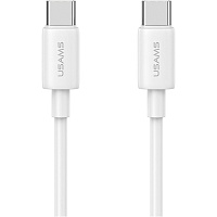 Кабель Usams US-SJ711 USB-C to USB-C 60W 1m White (SJ711USB02)