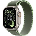 Смарт-часы Apple Watch Ultra 3 49mm Natural Titanium Case with Green/Neon Trail Loop S/M (MF1V4+MFT44)