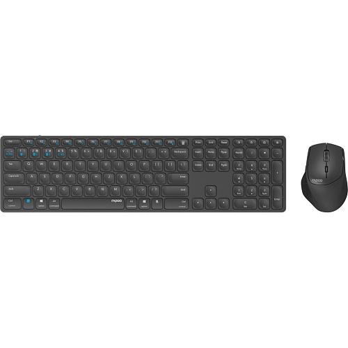 Комплект (клавиатура + мышь) Rapoo 9800M Dark Grey
