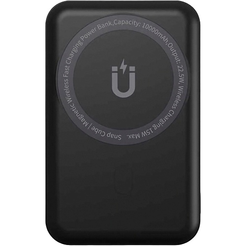 Внешний аккумулятор WiWU Snap Cube Magnetic Wireless Charger 10000mAh Black