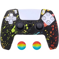 Чехол на геймпад Silicone Case для Sony DualSense Graffiti P Чехол на геймпад Silicone Case для Sony DualSense Graffiti P