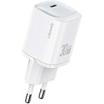 Сетевое зарядное устройство Usams US-CC251 GaN 30W White (CC251TC02)