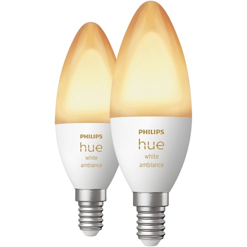 Умная лампочка Philips Hue E14 White Ambiance 2шт (8719514320628)