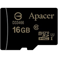 Карта памяти Apacer microSDHC 16GB Class 10 UHS-I/U1 R45 (AP16GMCSH10U1-RA)