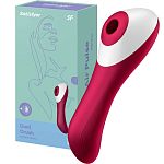 Вибратор с вакуумной стимуляцией Satisfyer Dual Crush Wine Red (SO6088)