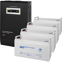 Источник бесперебойного питания (ИБП) LogicPower W3000 + 4 x LPM-MG батарея 12V - 120Ah (19808)