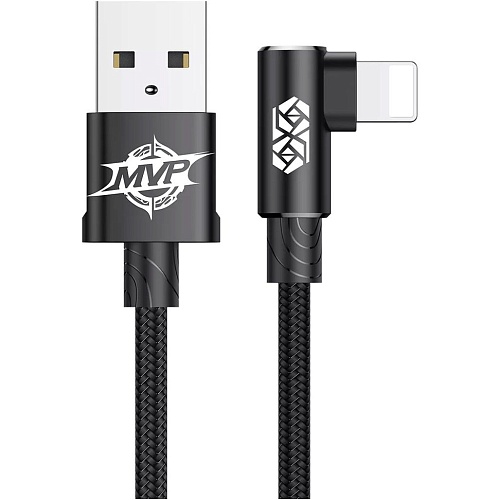 Кабель Baseus MVP Elbow USB-A to Lightning 1m Black (CALMVP-01)