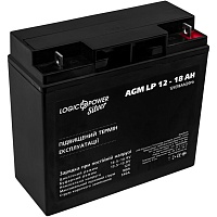 Аккумулятор LogicPower Silver AGM 12V (12V/18Ah/216Wh) (6485) Аккумулятор LogicPower Silver AGM 12V (12V/18Ah/216Wh) (6485)