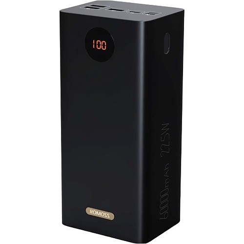 Зовнішній акумулятор Romoss PEA60 60000mAh 22.5W Black (PEA60-152-2A42H) - придбати в Дніпрі, Україні: ціна, характеристики | інтернет-магазин TOUCH