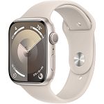 Смарт-часы Apple Watch Series 9 GPS 41mm Starlight Aluminum Case with Starlight Sport Band M/L (MR8U3)