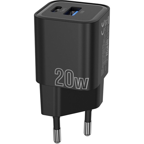 Мережевий зарядний пристрій Proove Silicone Power Plus 20W USB-C/USB-A Black (WCSP2011001) - придбати в Дніпрі, Україні: ціна, характеристики | інтернет-магазин TOUCH