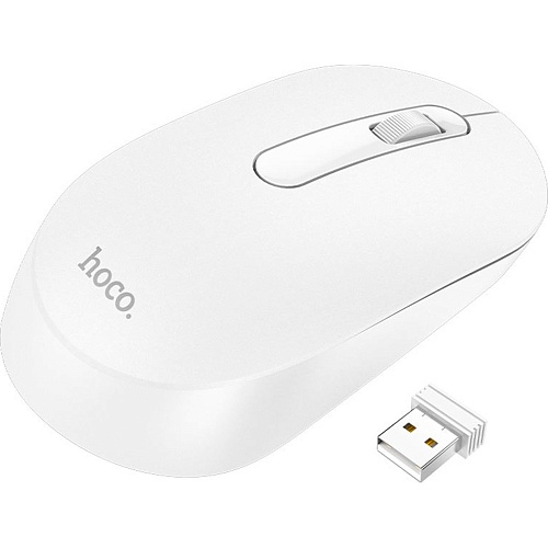 Мышь Hoco GM14 Platinum Wireless White (757876)
