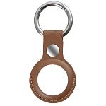 Чехол для Apple AirTag - Leather Key Ring (Moka) HC