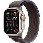 Смарт-годинник Apple Watch Ultra 2 Titanium Case with Blue/Black Trail Loop S/M (MRF53) Уцінка