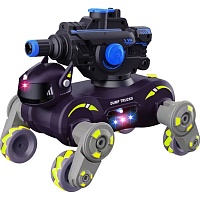 Радиоуправляемый робот JJRC Q187-B Light Spray Stunt Robot Dog Grey/Green Радиоуправляемый робот JJRC Q187-B Light Spray Stunt Robot Dog Grey/Green