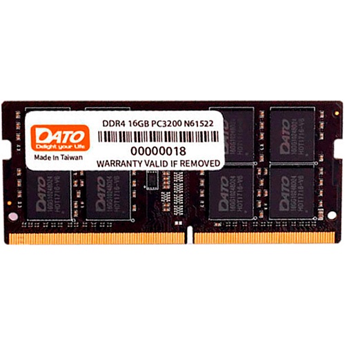 Модуль памяти SO-DIMM DDR4 DATO 16GB 3200MHz (DT16G4DSDND32)