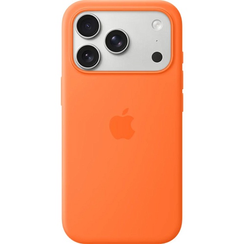 Чехол Silicone Case with Button, Animation, MagSafe для Apple iPhone 17 Pro Orange ААА