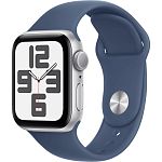 Смарт-часы Apple Watch SE 2 GPS 40mm Silver Aluminium Case with Denim Sport Band M/L 2024 (MXED3) 