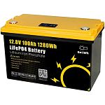 Аккумулятор GoKwt LiFePO4 12V (12.8V/100Ah/1280Wh) BMS (GO-12-100-BT-display)
