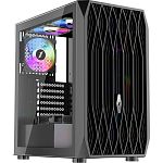 Корпус 1stPlayer AY7-BK-4F1 Black