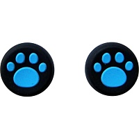 Накладки на стики Thumb Grips 2-pack для PS4-PS5-Xbox FootPrint Blue