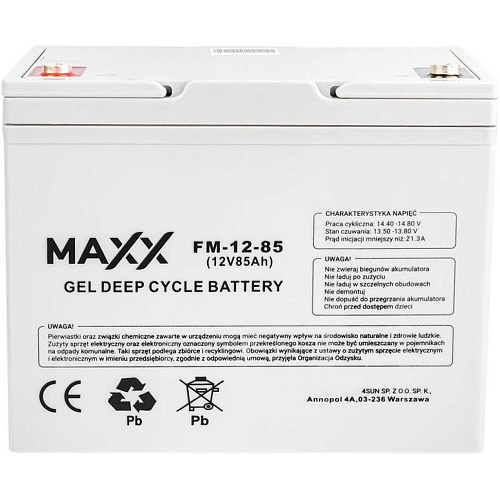 Аккумулятор MAXX Battery GEL 12V (12V/85Ah/1020Wh) (FM-12-85)