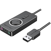 Звукова карта Vention Audio USB 3х3.5mm jack 0.15m Volume Control (CDRBB) - придбати в Дніпрі, Україні: ціна, характеристики | інтернет-магазин TOUCH Звукова карта Vention Audio USB 3х3.5mm jack 0.15m Volume Control (CDRBB) - придбати в Дніпрі, Україні: ціна, характеристики | інтернет-магазин TOUCH