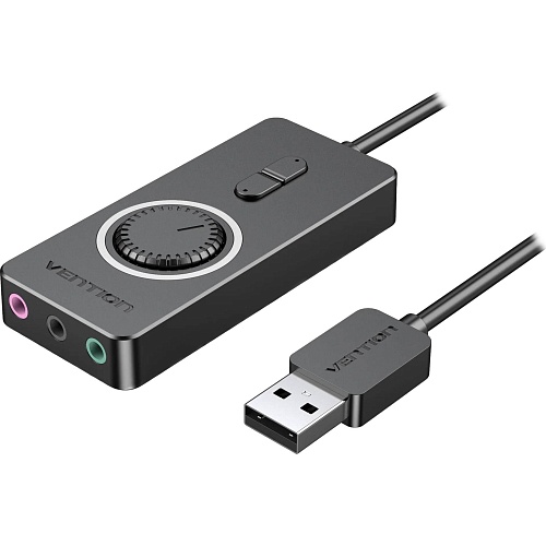 Звукова карта Vention Audio USB 3х3.5mm jack 0.15m Volume Control (CDRBB) - придбати в Дніпрі, Україні: ціна, характеристики | інтернет-магазин TOUCH