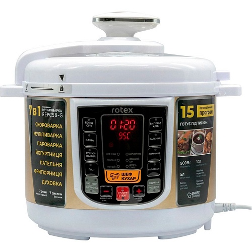 Мультиварка-скороварка Rotex REPC58-G Витрина