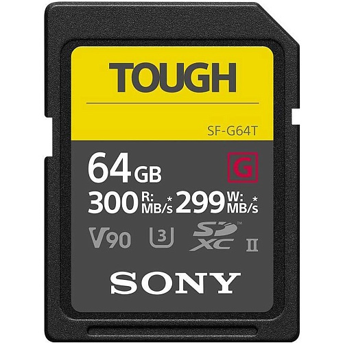 Карта пам'яті Sony SDXC Tough G 64GB UHS-II U3 V90 R300/W299Mb/s (SF64TG) - придбати в Дніпрі, Україні: ціна, характеристики | інтернет-магазин TOUCH