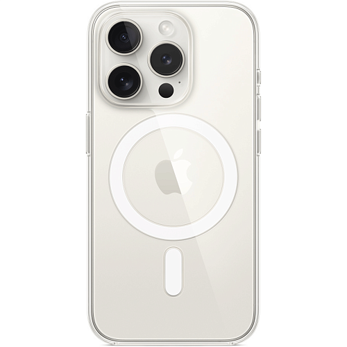 Чехол Clear Case with MagSafe для Apple iPhone 15 Pro Transparent AA