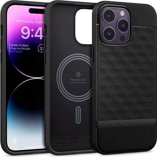Чехол Caseology Parallax Mag для Apple iPhone 14 Pro Matte Black (ACS05002)