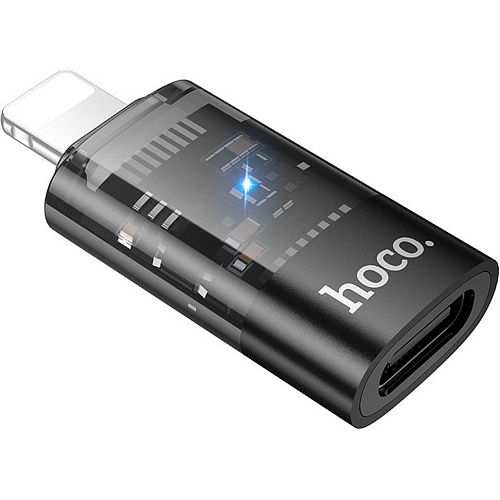 Перехідник Hoco UA36A Lightning Male to USB-C Female OTG Black - придбати в Дніпрі, Україні: ціна, характеристики | інтернет-магазин TOUCH