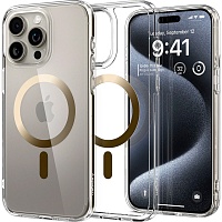 Чохол Spigen Ultra Hybrid MagSafe Case для Apple iPhone 15 Pro Gold (ACS06718) - придбати в Дніпрі, Україні: ціна, характеристики | інтернет-магазин TOUCH