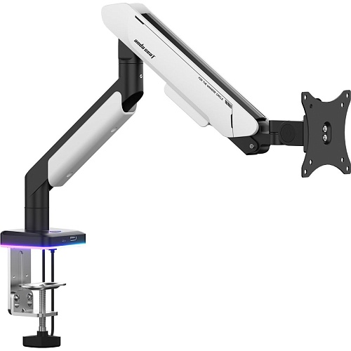 Настольное крепление для монитора Anda Seat Stealth Pro II RGB 17''-42'' White (AD-W-A9X-1S-BW)