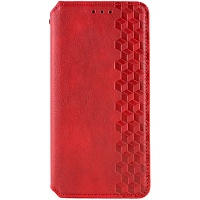 Чехол-книжка GETMAN Cubic Cover Case для Redmi 13C / Poco C65 Red Чехол-книжка GETMAN Cubic Cover Case для Redmi 13C / Poco C65 Red