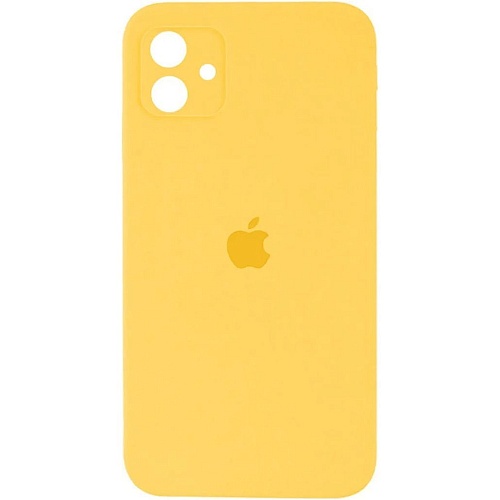 Чехол Silicone Case Camera Protect для Apple iPhone 16 Sunny Yellow AA