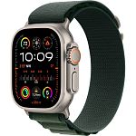 Смарт-часы Apple Watch Ultra 2 49mm Natural Titanium Case with Dark Green Alpine Loop Small (MYT33+MXMU3)