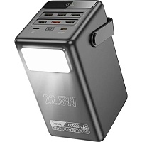Внешний аккумулятор Hoco Endure DB03 100000mAh 22.5W Black  Внешний аккумулятор Hoco Endure DB03 100000mAh 22.5W Black