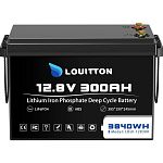 Акумулятор Louitton LiFePO4 12V (12.8V/300Ah/3840Wh) (LOUI-12-300)