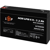 Аккумулятор LogicPower AGM 6V (6V/7.2Ah/43.2Wh) (3859) Аккумулятор LogicPower AGM 6V (6V/7.2Ah/43.2Wh) (3859)