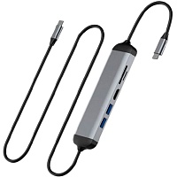 USB-хаб WiWU Alpha 5-in-1 Type-C Hub (A521H) USB-хаб WiWU Alpha 5-in-1 Type-C Hub (A521H)
