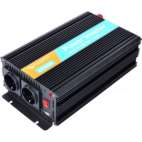 Автомобильный инвертор Pulsepad MSW-2000 12V 2000W Modified Sine Wave