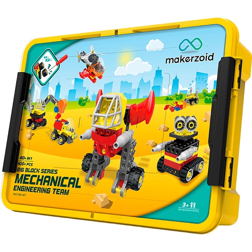 Конструктор Makerzoid Big Building Blocks-Mechanical Engineering Team (MKZ-OBK-MET) - придбати в Дніпрі, Україні: ціна, характеристики | інтернет-магазин TOUCH