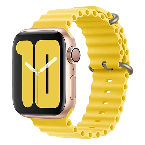Ремешок Ocean Band для Apple Watch 42/44/45/49mm Yellow Ремешок Ocean Band для Apple Watch 42/44/45/49mm Yellow