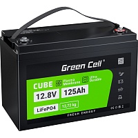 Аккумулятор Green Cell LiFePO4 12V (12.8V/125Ah/1600Wh) (CAV13) Аккумулятор Green Cell LiFePO4 12V (12.8V/125Ah/1600Wh) (CAV13)