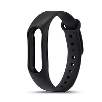 Силиконовый ремешок для Xiaomi Mi Band 3/4 (Black)